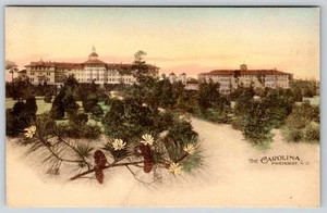 THE CAROLINA HOTEL PINEHURST NC 1920-30 POSTAL TIPO ALBER COLOREADA - Imagen 1 de 2
