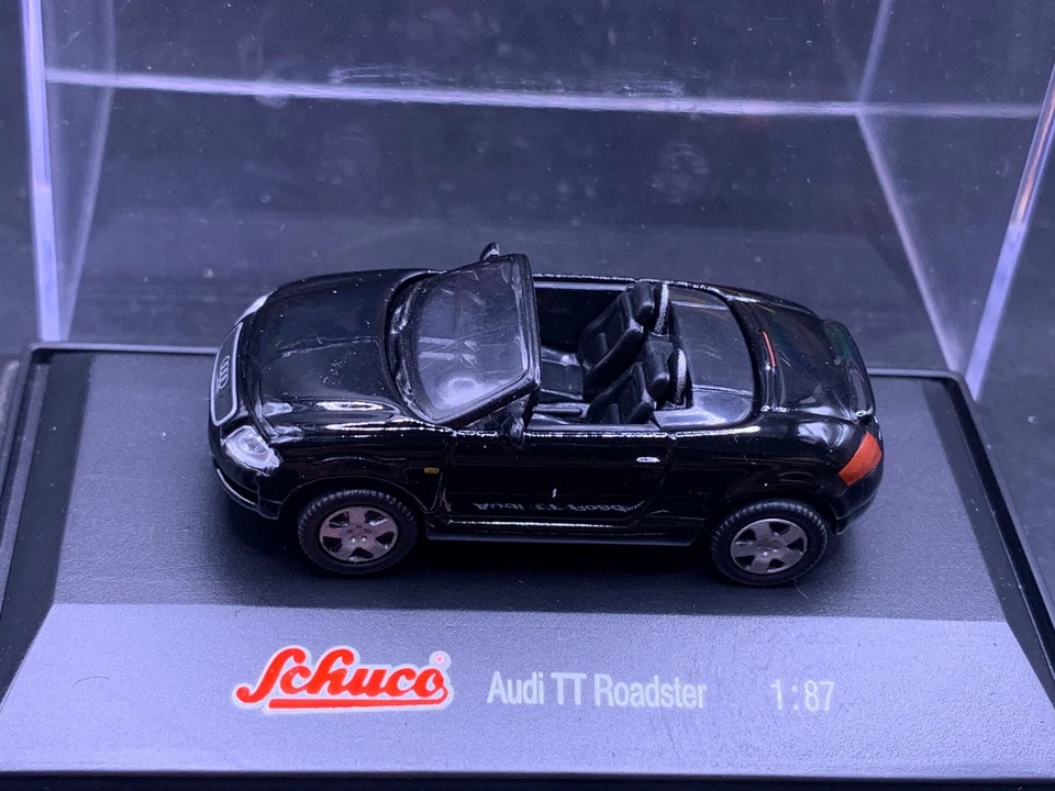 Schuco modellismo auto 1:87 H0 Audi TT Roadster nero - Immagine 1 di 1