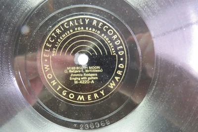 Jimmie Rodgers - MONTGOMERY WARD M-4220 - Mississippi Moon & I'm Lonesome Too - Imagem 1 de 4