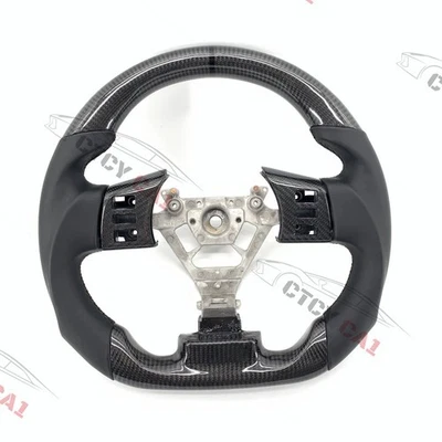 Custom Carbon Fiber Steering Wheel for 02-08 Nissan 350Z fairlady Z with trim - Image 1 of 4