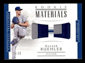 WALKER BUEHLER 2018 NATIONAL TREASURES DUAL ROOKIE PATCH RELIC RC #/25 BF8608 - Picture 1 of 1