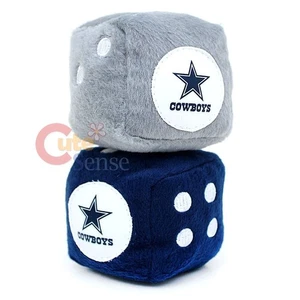 NFL Dallas Cowboys Plush Fuzzy Dice Team Logo Auto Accessories - Picture 1 of 1