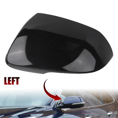 Tapa de espejo retrovisor puerta izquierda conductor negro brillante para Hyundai Santa Fe XL 2017-2020 Foto 1 de 4