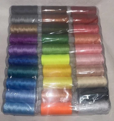 CiaraQ Sewing Threads Kits, 30 Colors Polyester 250 Yards Per Spool- NEW - Image 1 of 4