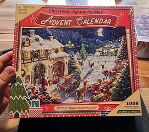 Adventskalender Weihnachten - Puzzle - Weihnachtswerkstatt - 1.008 Teile - Bild 1 von 1