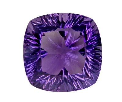 62.03 CTS Púrpura Natural Amatista Cojín Fantasía Forma Piedras Preciosas Sueltas Foto 1 de 3