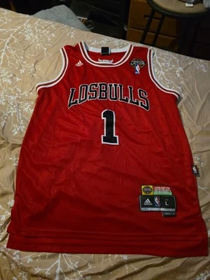 Camiseta Adidas LosBulls Derrick Rose Chicago Bulls Latin Nights Talla Grande Rara,  Foto 1 de 4