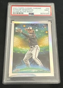 2023 Topps Cosmic Chrome Gunnar Henderson #STN-20 Stars in the Night RC PSA 9 - Imagen 1 de 2