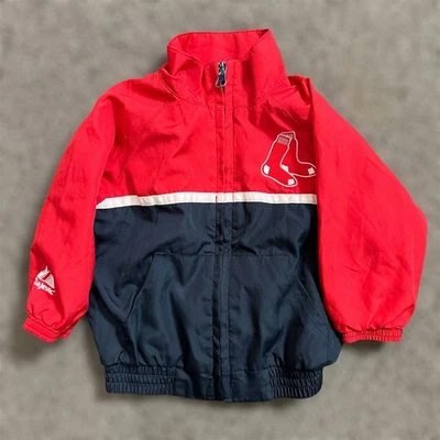 Chaqueta Majestic Boston Red Sox 12M Bebé Cremallera Completa Cortavientos Béisbol Deportes Niño Foto 1 de 4