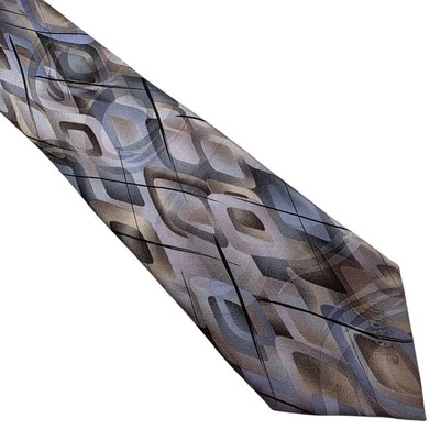 J. Garcia Edición Coleccionista - Carrusel - Corbata de seda azul tostado plata - 60" Foto 1 de 4