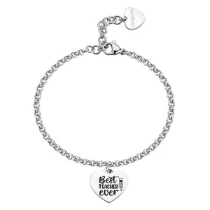 SAGAPO BRACCIALE GRAZIE MAESTRA Per Averci Aiutato A Crescere In ACCIAIO SBY045 - Foto 1 di 5