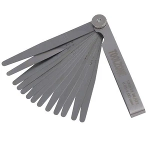 Espaciador métrico/alfombrillas de brecha Feeler Gauge 13 hojas TE255 - Imagen 1 de 6