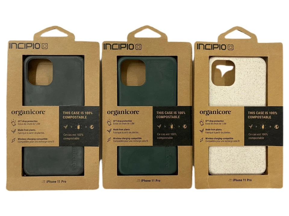 Funda delgada Incipio Organicore para iPhone 11 Pro (5,8") - negra/verde/beige Foto 1 de 1