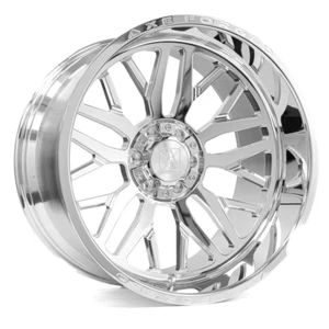 22x12 Polished Axe Off Road AF 11 6x135 6x139.7 6x5.5 Rims Wheels 24 - Picture 1 of 1