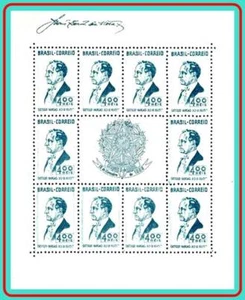 BRAZIL 1938 PRESIDENT VARGAS M/S inverted WMK SC#466 MNH NGAI CV$35.00 - Picture 1 of 1