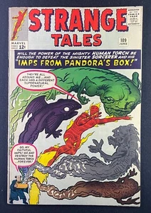 Strange Tales (1951) #109 en estado bastante bueno- (7,5) aplicación Fantastic Four; primera aplicación Circe un - Imagen 1 de 2