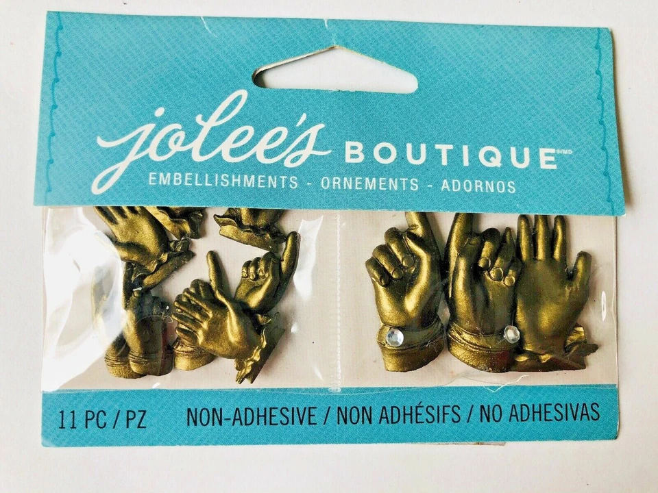 Dijes Jolee's Boutique Adornos - Manos Vintage Latón - 50-00559 - NUEVO Foto 1 de 1