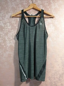 Decathalon kalenji size 12/14 grey thin racerback running high viz gym vest top - Picture 1 of 4