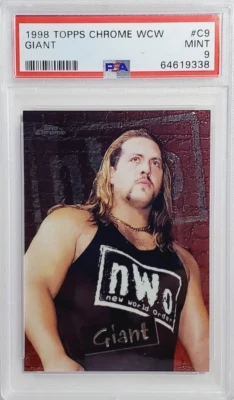Tarjeta de novato Topps 1998 cromada WCW #C9 gigante/big show RC PSA 9 como nueva POP 2 Foto 1 de 4