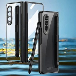 Funda de móvil para Samsung Galaxy Z Fold 3 frontal lámina de cristal con ranura para pasador funda - Imagen 1 de 16