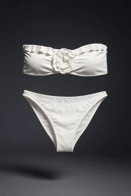 Andie Swim The Camilo Top & The Tropez Bottom White Bikini Set Size XL Beachwear - Image 1 of 4