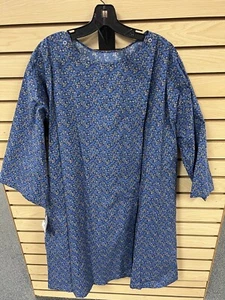 Carole USA Wrap Gown Size XXXL Robe Style 1347 Blue Floral Pattern Nightie NWT - Picture 1 of 9