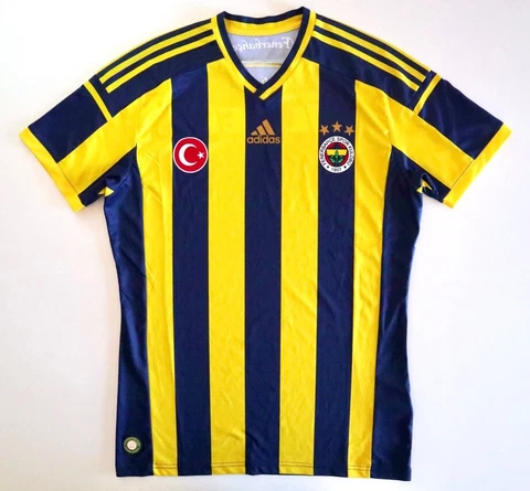 FENERBAHCE SK Turkey 2014/15 ADIDAS Home Football Shirt M Mens Soccer Jersey Cover