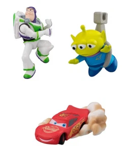 Disney Pixar Figure Cable Accessories Bandai Hugcot Gashapon Toys set of 3 - Picture 1 of 5