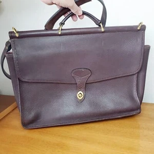 Jack Georges Leder Messenger Bag Vintage Schulter Aktentasche braun Reise Freizeit - Bild 1 von 12