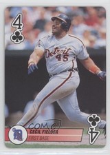 1995 Bicycle Baseball Aces Playing Cards Box Set Cecil Fielder #4C