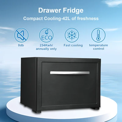 Drawer RV Refrigerator 12V Truck Cooler AC DC Fridge Hotel 1.7 cu ft Quiet - Image 1 of 4