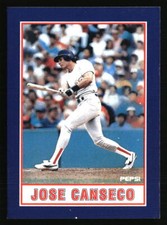 Jose Canseco 1990 Pepsi Jose Canseco  #1-10 Baseball Card