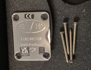 Guitarra EVH Eddie Van Halen Logo Personalizado Placa de Cuello Serie Rayas 316 - Imagen 1 de 2