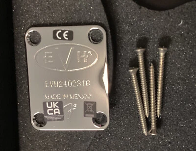 Guitarra EVH Eddie Van Halen Logo Personalizado Placa de Cuello Serie Rayas 316 - Imagen 1 de 2