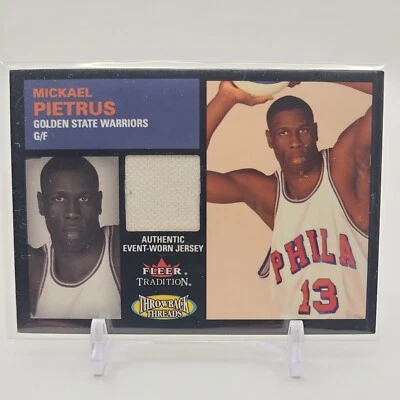 2003-04 Fleer Tradition - Throwback Threads Jersey #TT-MP Mickael Pietrus  - Image 1 of 2