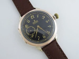 Rolex Lever Chronometer Antique 1900s Swiss Beautiful Art Deco Silver Men Watch - Picture 1 of 15