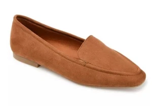 Journee Collection Womens Tullie Cognac Loafers Shoes 6 - Picture 1 of 7