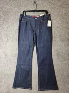 Guess Jeans Womens 31x32 Dark Blue Denim Jeans Mid Rise Bootcut - Picture 1 of 15
