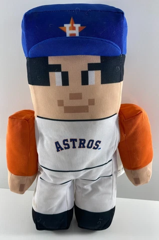 Houston ASTROS Official 12 RALLYMEN MLB Licensed Sugar Loaf Minecraft Claw Plush Cover