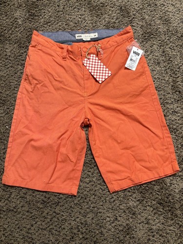 VANS Pantaloncini da uomo ""Off The Wall"" taglia 28 NUOVI CON ETICHETTE! Arancione