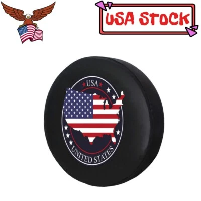 Cubierta de neumático de repuesto American Map 17", cubierta de rueda de alta resistencia para Jeep Wrangler Ford Foto 1 de 4