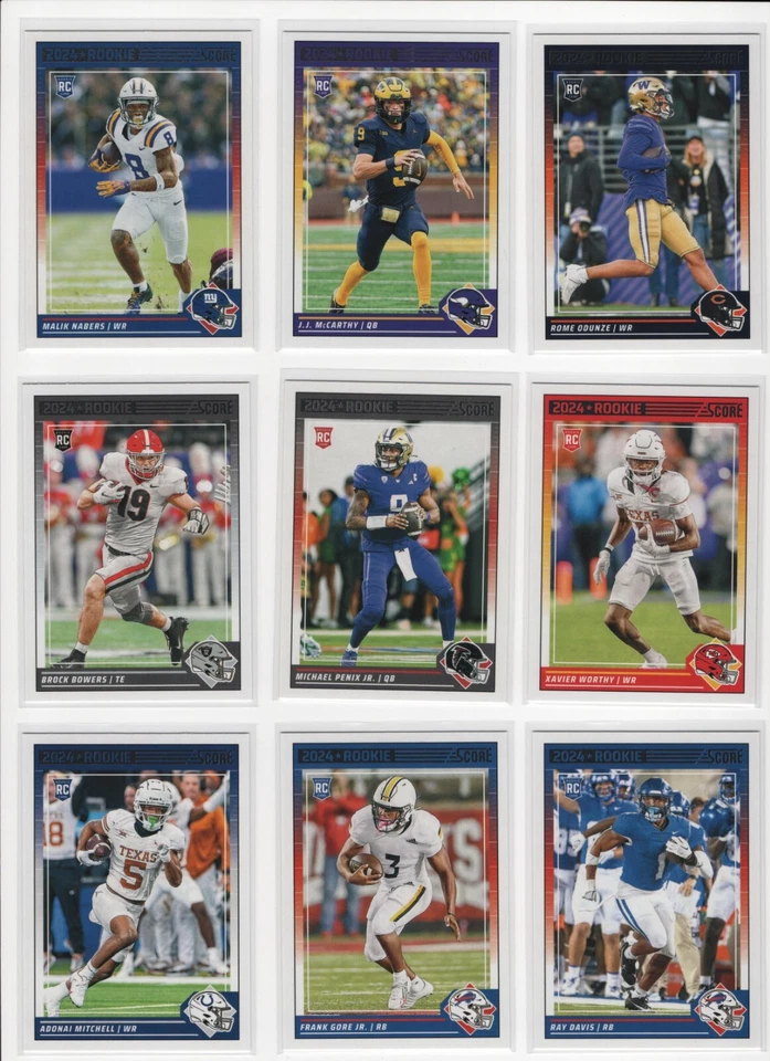 2024 Panini Score Base Rookie Card Pick Your Card Finish Your Set NFL - Image 1 of 1