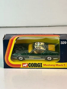 Corgi No. 329 Ford Mustang Mach 1 with Original Box, Read - Picture 1 of 17