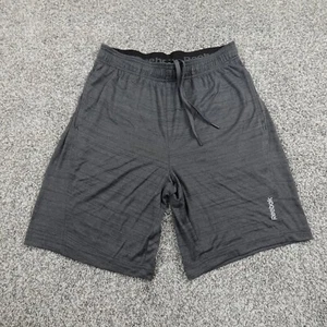 Reebok Shorts Mens Medium Gray Active Athletic Track Gym Run Jog Sports Workout - Picture 1 of 10