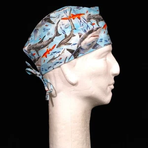 Underwater Animals  Background Theme Scrub Hat - Picture 1 of 1