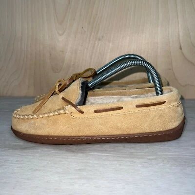 Mocasín de suela dura forrado Minnetonka 3501W tostado para mujer 7 Reino Unido 5 euros 38 Foto 1 de 4
