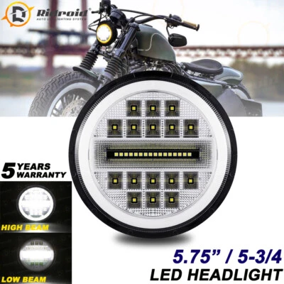 Brightes 5-3/4 5,75 pulgadas reflector halo haz sellado faro LED para motocicleta Foto 1 de 4