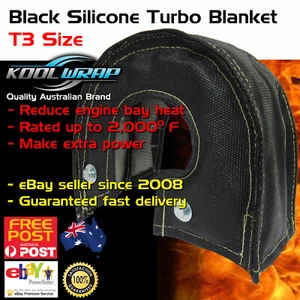 TURBO BLANKET T3 Black Fits Falcon Barra XR6 G6E Internal Wastegate Heat Shield - Picture 1 of 8
