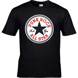 PUNKROCK ALLSTAR T-Shirt NEU S-3XL Punk Punkrock Oi Oi! Punkshirt Kult Converse - Picture 1 of 2