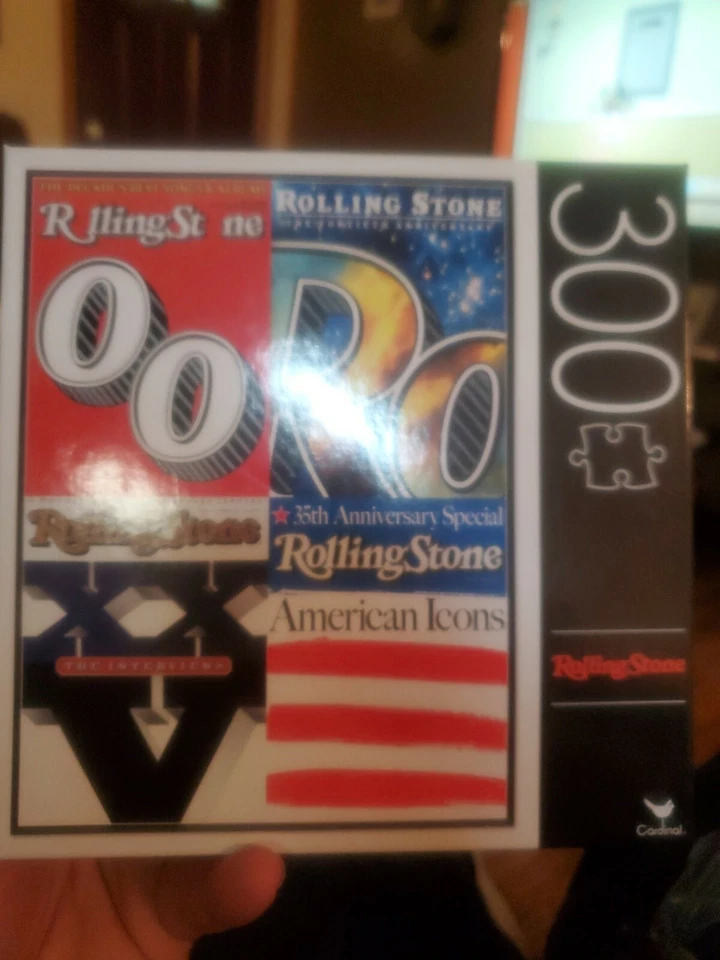 New 300 Piece Cardinal Jigsaw Puzzle Iconic Rolling Stone Anniversary Covers  - Image 1 of 1